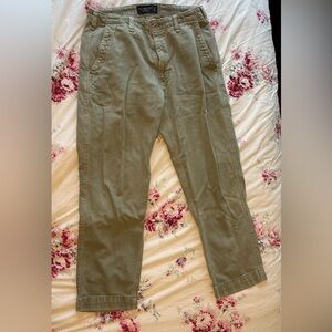 Abercrombie & Fitch Olive Green Lightweight Athletic Loose Jean